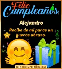 Feliz Cumpleaños gif Alejandro